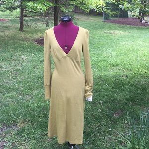 Mon petit oiseau dress, olive color, M